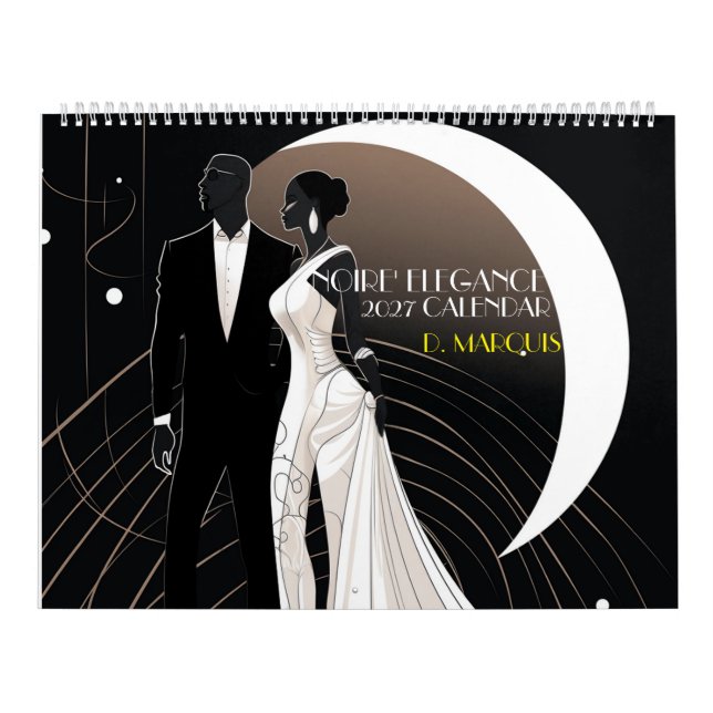 ELEGÂNCIA NOIRE' Calendário 2027 (Capa)