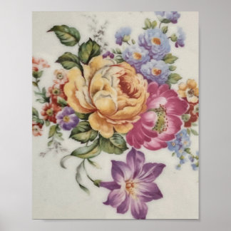 Elegância: Poster inspirado em porcelana