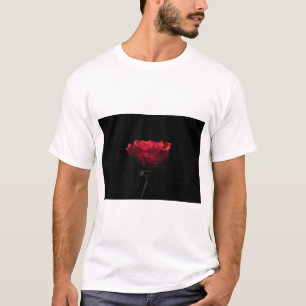 Elegância Rosa – Camiseta de Arte Floral Atemporal