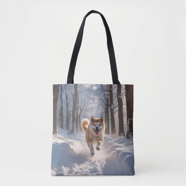 Elegant Akita Shoulder Bolsa (Frente)