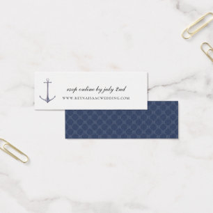 Elegant Anchor Naval Website de RSVP de Casamento