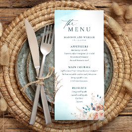 Elegant Beach Wedding Menu