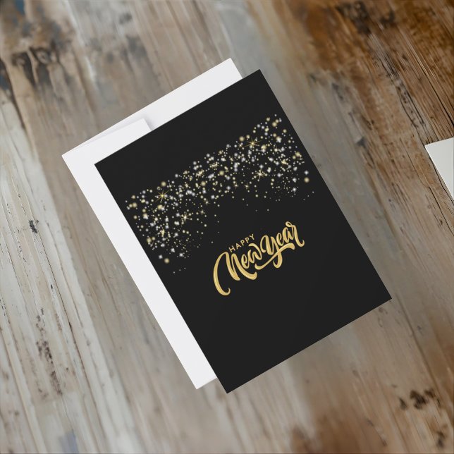 Elegant Black Personalized Invitation Card (Criador carregado)