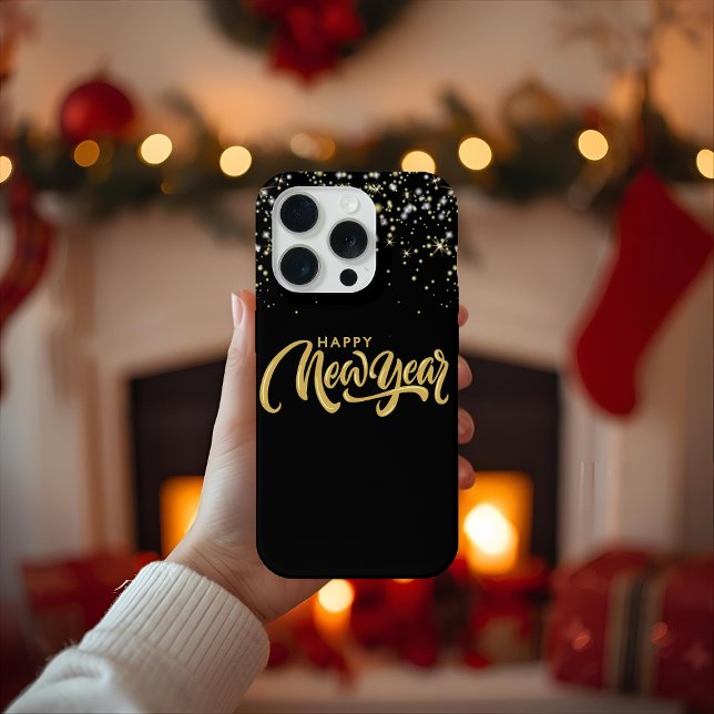 Elegant Black Phone Case for iPhone15Pro (Criador carregado)