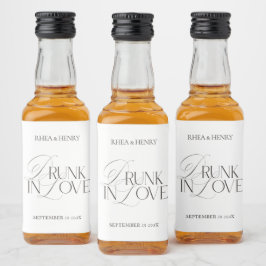 Elegant Black & White Drunk in Love Mini 