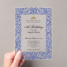 Elegant Blue 18th Birthday Debut