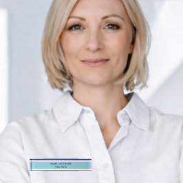 Elegant blue custom name