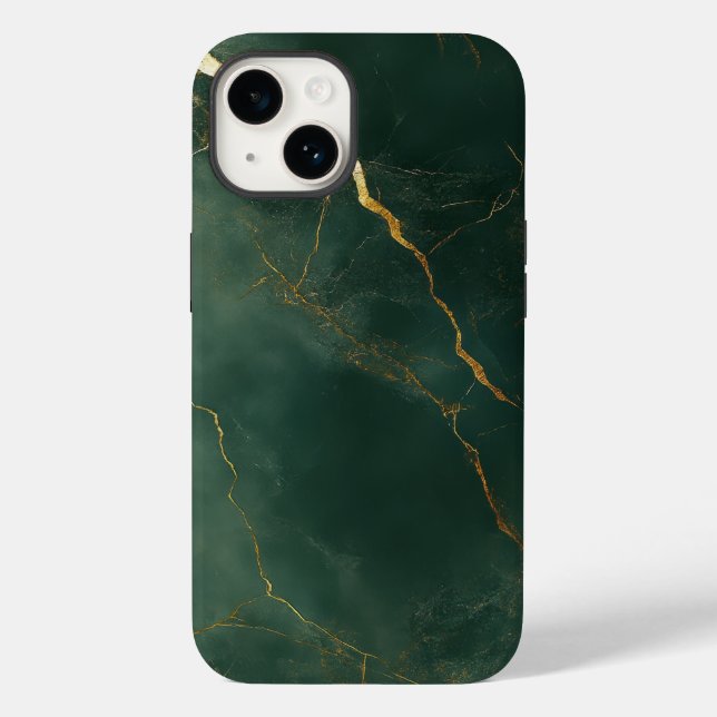Elegant blue marble stone iPhone / iPad case (Verso)
