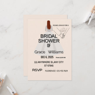 Elegant Bridal Shower Invitation | Printable & Cus