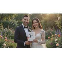 Elegant Cat Couple Wedding Invitation Customizable