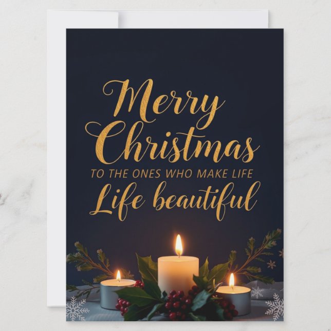 Elegant Christmas Compliment Hand Lettered Art (Frente)
