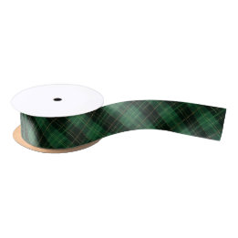 Elegant Christmas Green Plaid Festive