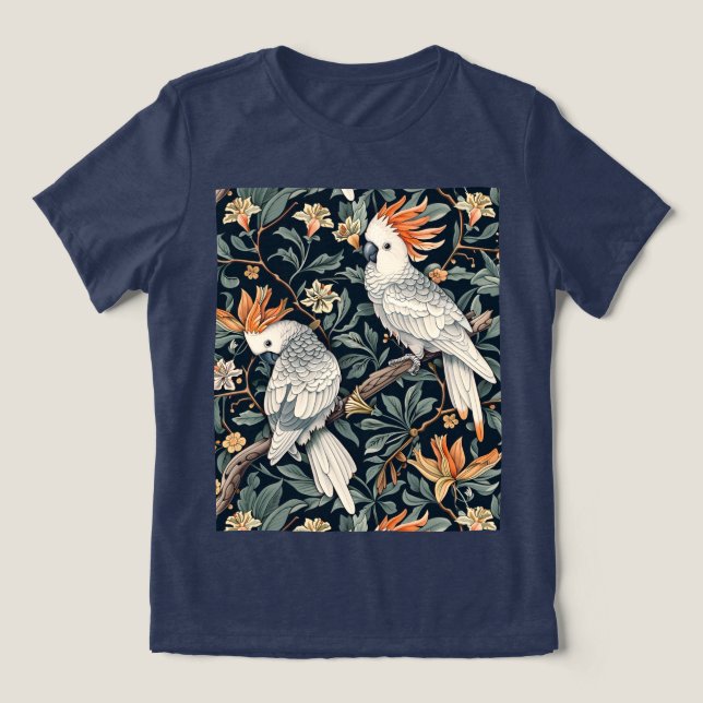 Elegant Cockatoo T-shirt (Design frontal)