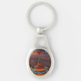 "Elegant Compact Chaveiro com Charme Decorativo"