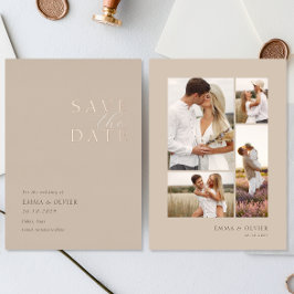 Elegant Copper Desert Sand  Photo Collage Wedding