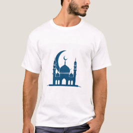 Elegant Crescent Moon Ramadan T-Shirt