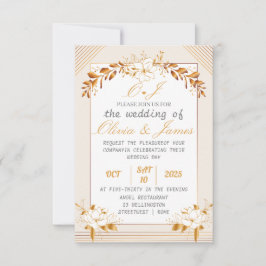 Elegant Customizable Wedding RSVP Card