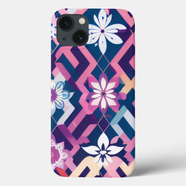 Elegant Fall/Autumn Moth Print Phone Cover (Verso)
