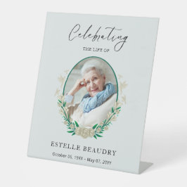 Elegant Floral Funeral Celebration of life Photo  