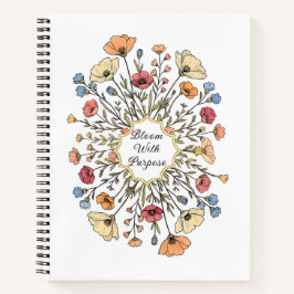 Elegant Floral Motivational Notebook