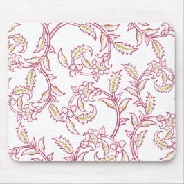 Elegant Floral Pattern Mouse Pad – Aesthetic Works