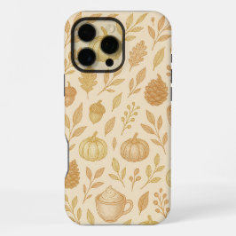 Elegant Gold Phone Cover For Fall