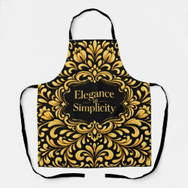 Elegant Gold Scandinavian Floral Pattern