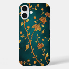 Elegant Golden Vines iPhone Case