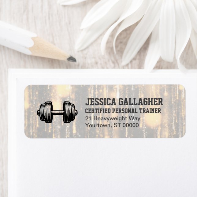 Elegant Gym / Etiqueta de Endereço de Devolução de (Insitu)