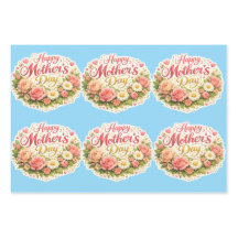 Elegant happy Mother's Day floral wreath