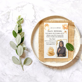 Elegant Hijabi 18th Birthday Photo Invitation | Go