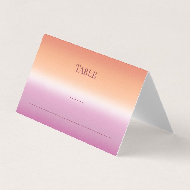 Elegant Modern Gay Men Wedding Rainbow Place Cards (Frente)
