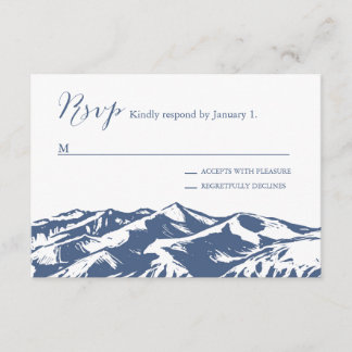 Elegant Mountain Wedding RSVP