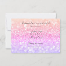 ELEGANT pastel sparkle ALL OCCASION RSVP
