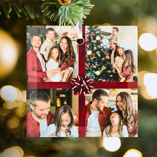 Elegant Personalized Four Photo Collage Gift Trend