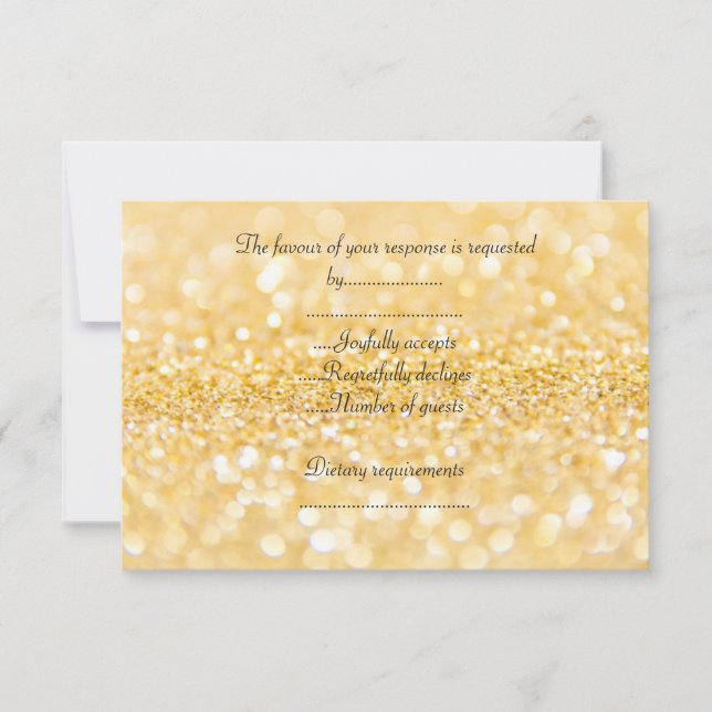 ELEGANT Resposta com brilho a ouro para TODAS OCAS (Frente)