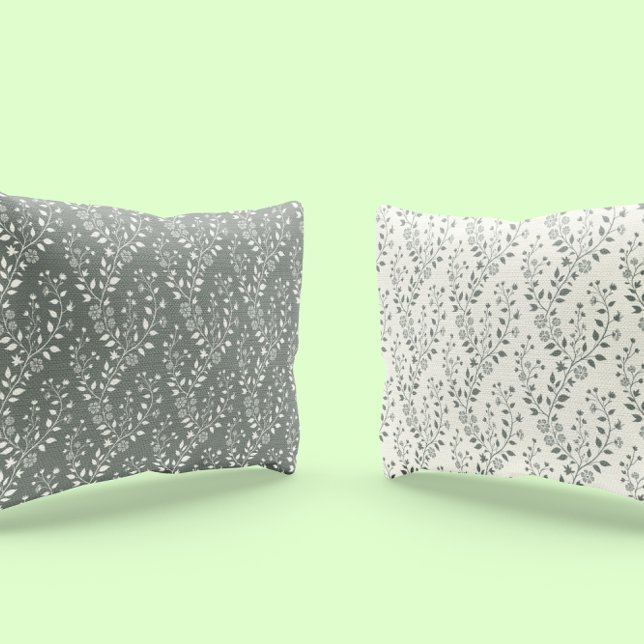 Elegant Sage Cream Minimalist Boho Floral Pattern (Criador carregado)