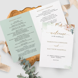 Elegant Sage Green Floral Wedement Ceremony