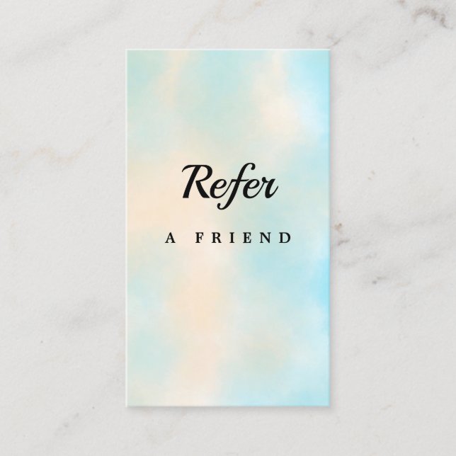 Elegant Salon & Spa Referral Card (Frente)