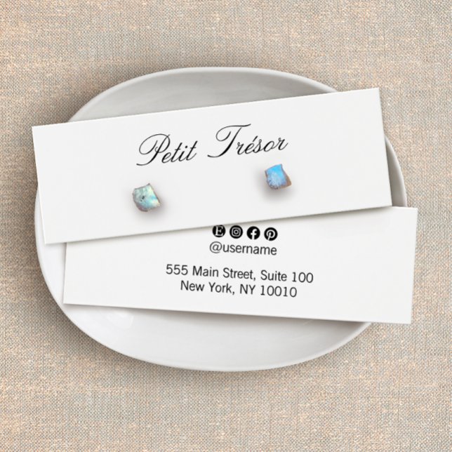 Elegant Script Stud Earring Display (Criador carregado)