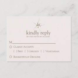 Elegant Starfish Wedding RSVP