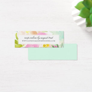 Elegant Summer Floral Mint Website RSVP