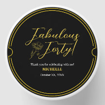 Elegant Vintage Fabulous Forty Birthday