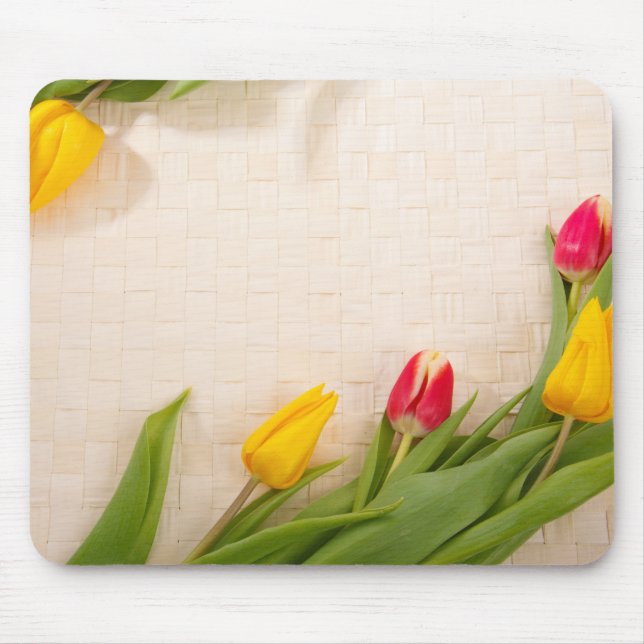 Elegant Vintage rosas florais Mousepad (Frente)