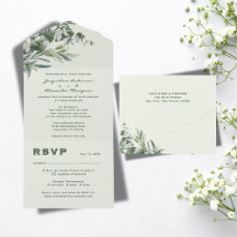 Elegant Watercolor Botanical Wedding