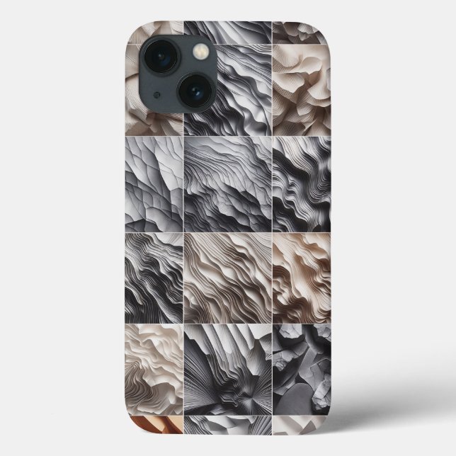 Elegant Wave Texture Phone Case - Sophisticated (Verso)