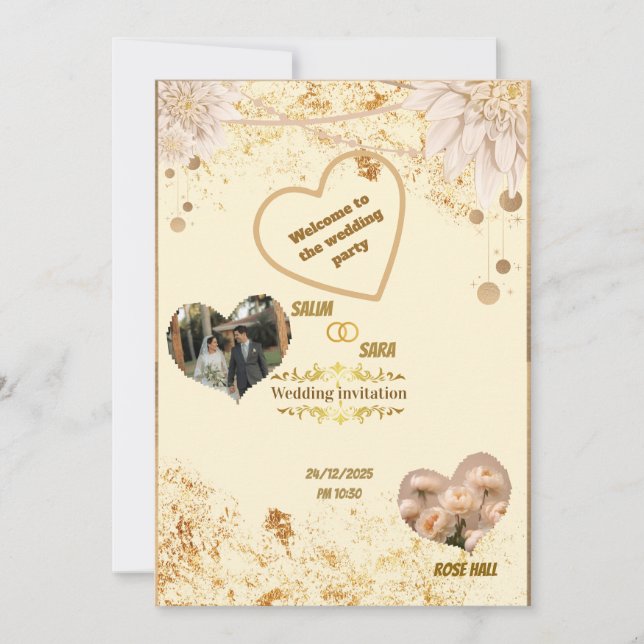 Elegant Wedding Invitation (Frente)