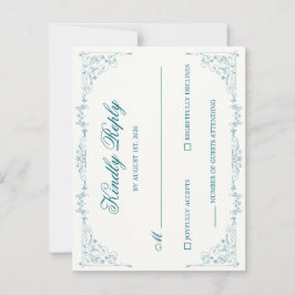 Elegant Wedding RSVP Card