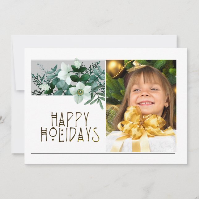 Elegante 1 Foto FELIZ Natal (Frente)