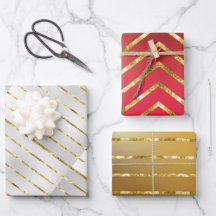 Elegante 3 Cores Douradas Molho de Natal Feliz